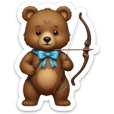 Bear with Bow sticker
