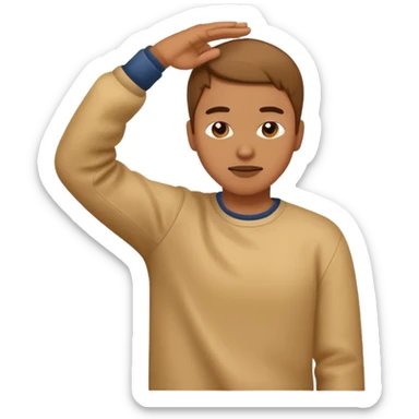 A person dabbing sticker