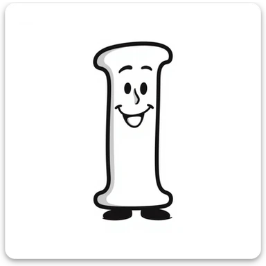 The letter i sticker