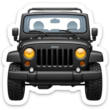 Jeep grill just headlights and grille slots sticker