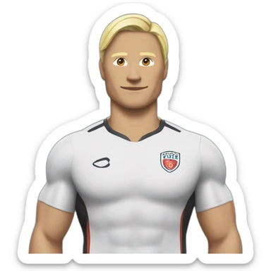 Haaland with a fit body  sticker