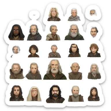 The lord of the rings sticker
