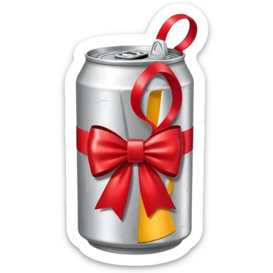 Diet coke with bow sticker