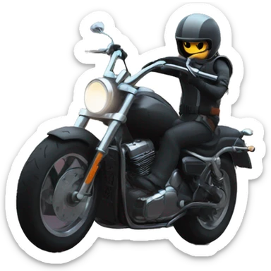 Bullet bike emoji night speed animation  sticker