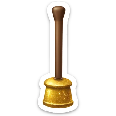 sparkly plunger sticker