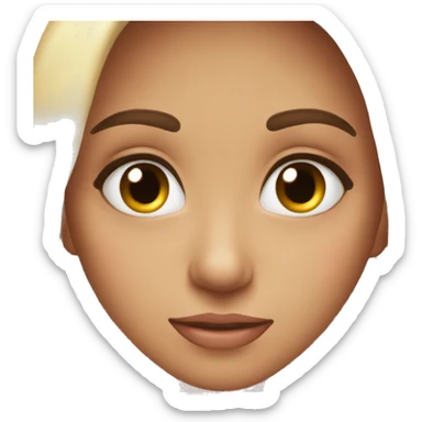 blushing but flirty eyes  sticker