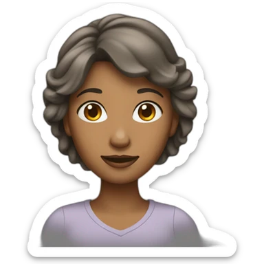 femme avec une tong sticker