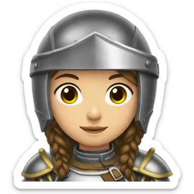 Fille en armure sticker