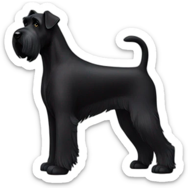 black Giant Schnauzer sticker