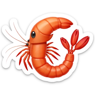 Shrimp mommy sticker