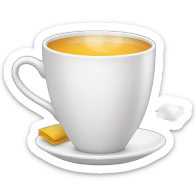 tasse de thé avec sachet sticker