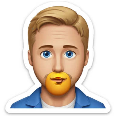 Ryan Gosling with blue eyes sticker
