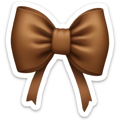Brown bow  sticker