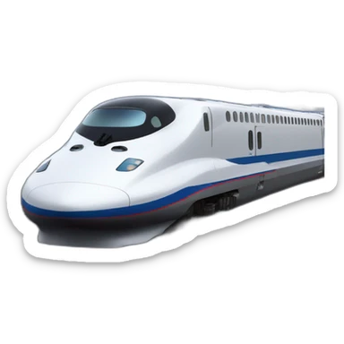 shinkansen in front of mount fuji sticker