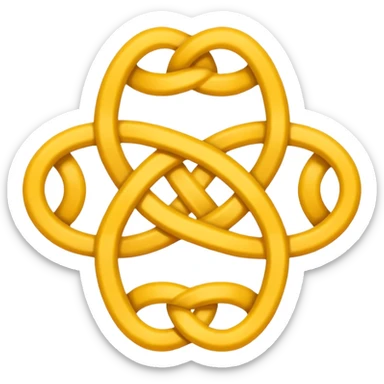 Symbol that represents the union of people sticker