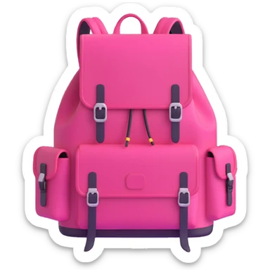 big pink explorer backpack sticker