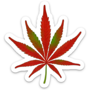 Marihuana con ojos rojos sticker
