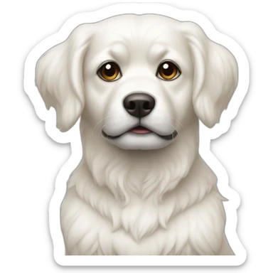 SHITZUE MAMLTESE MIX - WHITE sticker