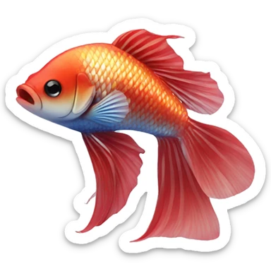 Bettafish sticker