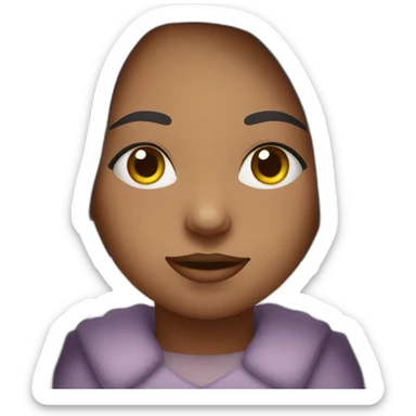 Fille avec un gros nez sticker