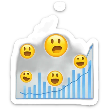 charts increasing sticker