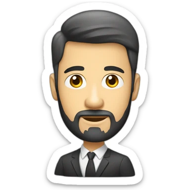 Collègues sur un salon professionnel sticker