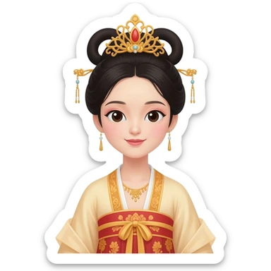Chinese princess sticker