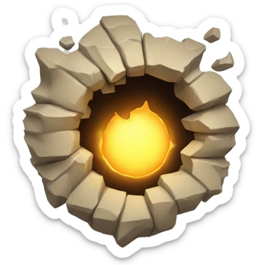 hole sparkeling sticker