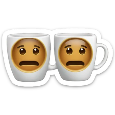 two espresso cups sticker