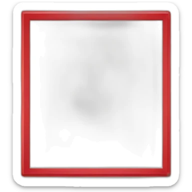 square red frame sticker