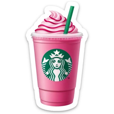 starbucks pink drink sticker