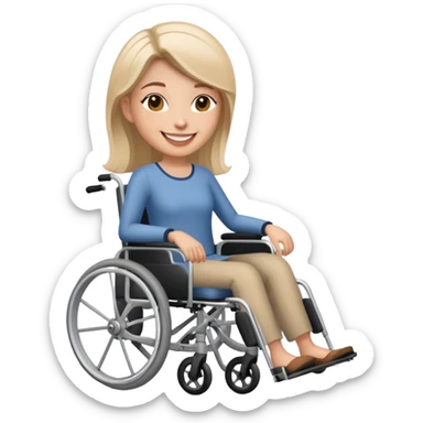 woman in wheelchair sticker