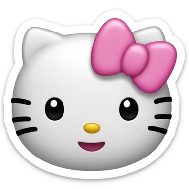 hello kitty pink sticker