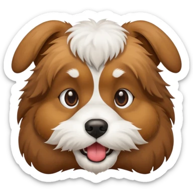 dog with blunt sticker