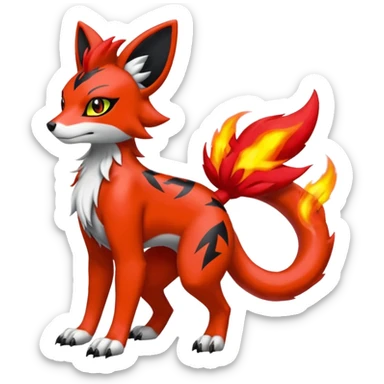 
Houndour-Torracat-
Salandit-Fennekin-Fakémon-Digimon-fusion (full body) sticker