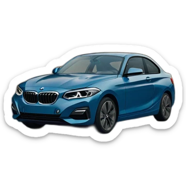 bmw 220i 2022 blue dark sticker