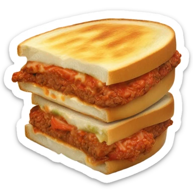 one panini Bolognese with cheese  sticker