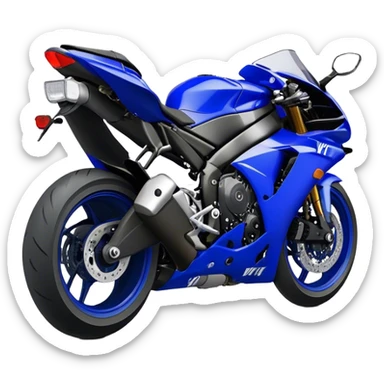 Yamaha YZF (Sportbike) - Yamaha YZF-R1 (Model Year: 2022) (Iconic colour: Blue) sticker