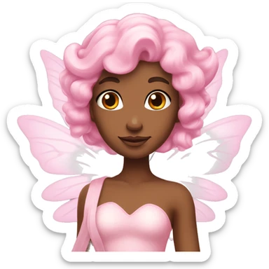 Pastel pink fairy princess  sticker