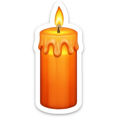 autumnal candle sticker