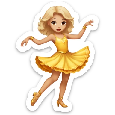 dance girl sticker