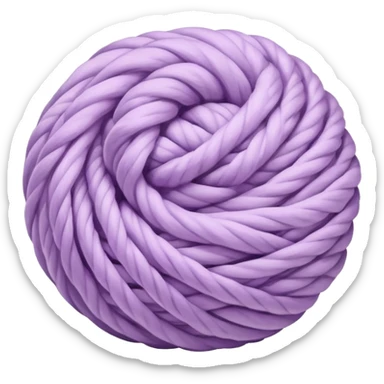 Yarn ball light purple sticker