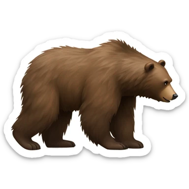 bear walking sticker