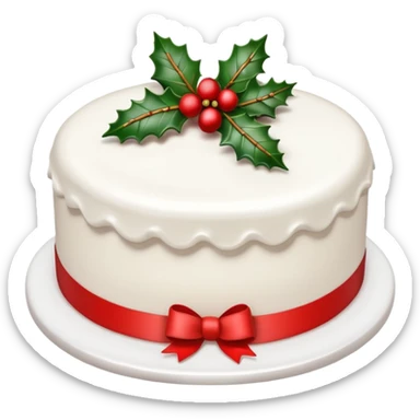 Christmas Cake sticker