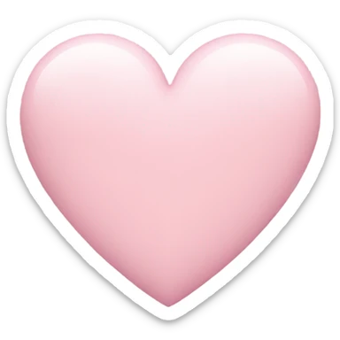 pastel pink heart sticker