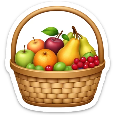 Cesta de frutas sticker