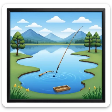 empty fishing lake twitch emoji sticker