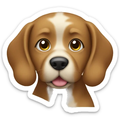 dog that is reading a blue book sticker