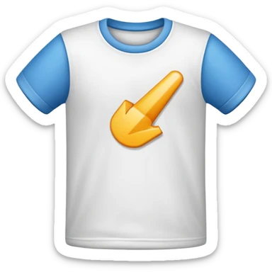 a cursor clicking on a tshirt icon sticker