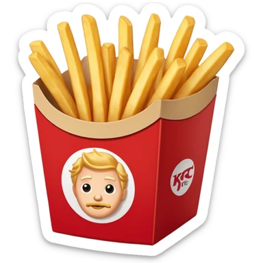 kfc french fries sticker